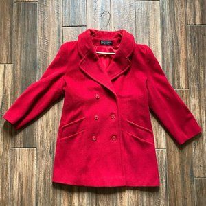 Vintage Red Wool Coat